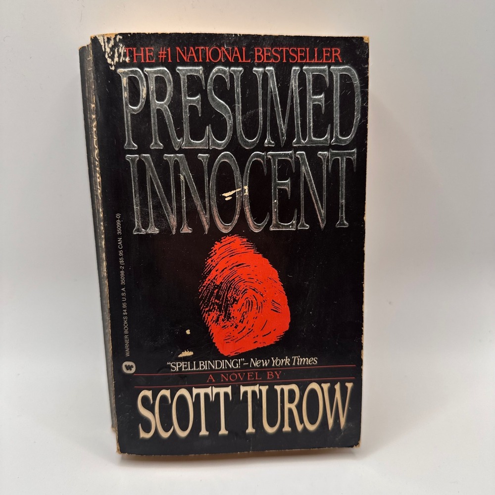 Presumed Innocent Scott Turow 1988 Warner Books Paperback Legal Thriller Fiction